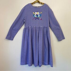 Fast Friends  Vintage Jersey Appliqué Back To School Dress